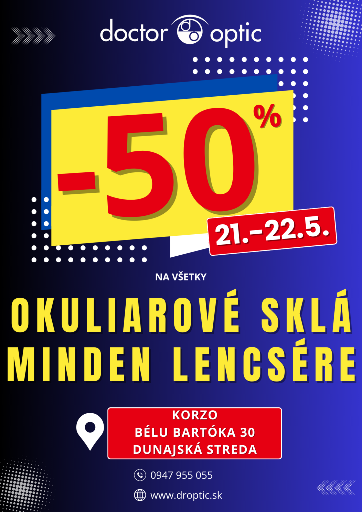 Doktor Optik - szemüveglencsék 50% kedvezménnyel, látásvizsgálat INGYENES!