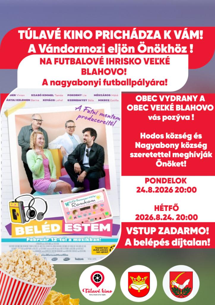 Túlavé kino - futbalové ihrisko Veľké Blahovo