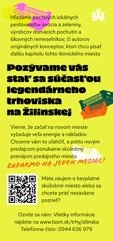 Trhovisko Žilinská - informácie pre predajcov 1