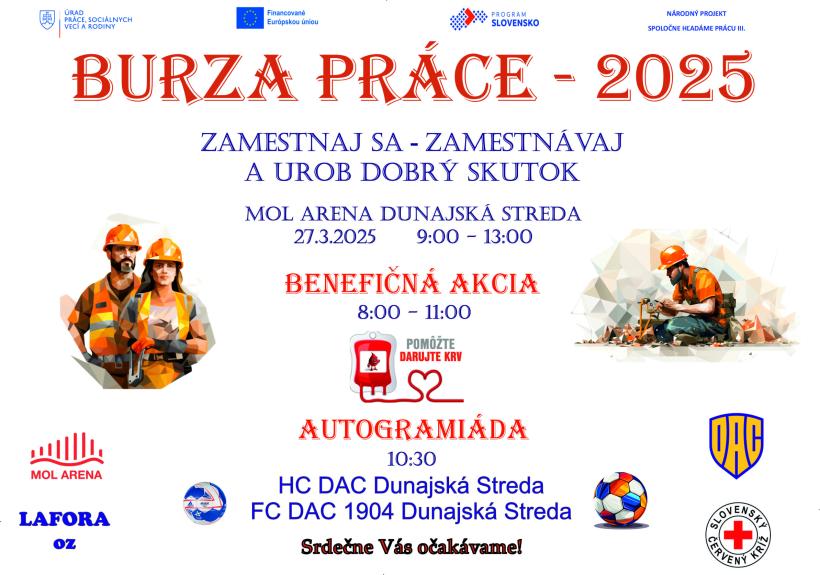 Burza práce - v priestoroch MOL Arény