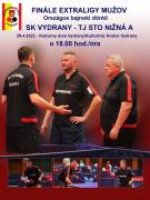 Finále extraligy mužov SK Vydrany - TJ STO Nižná A